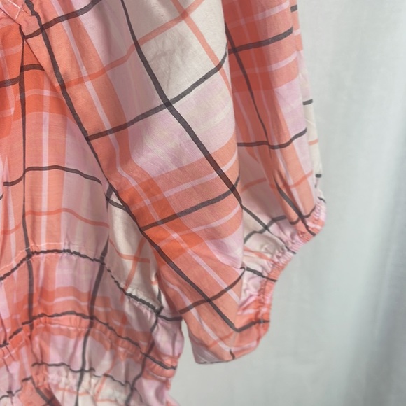 Abound SQUARE NECK YARN DYE TOP IN CORAL PINK Size Large NWT - Picture 7 of 11